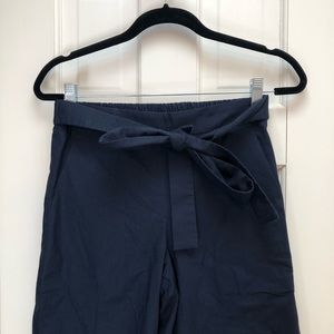 J. Crew Navy Tie-Front Culottes